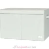 Coffre à jouets en tissu recyclé uni vert - 3 Sprouts