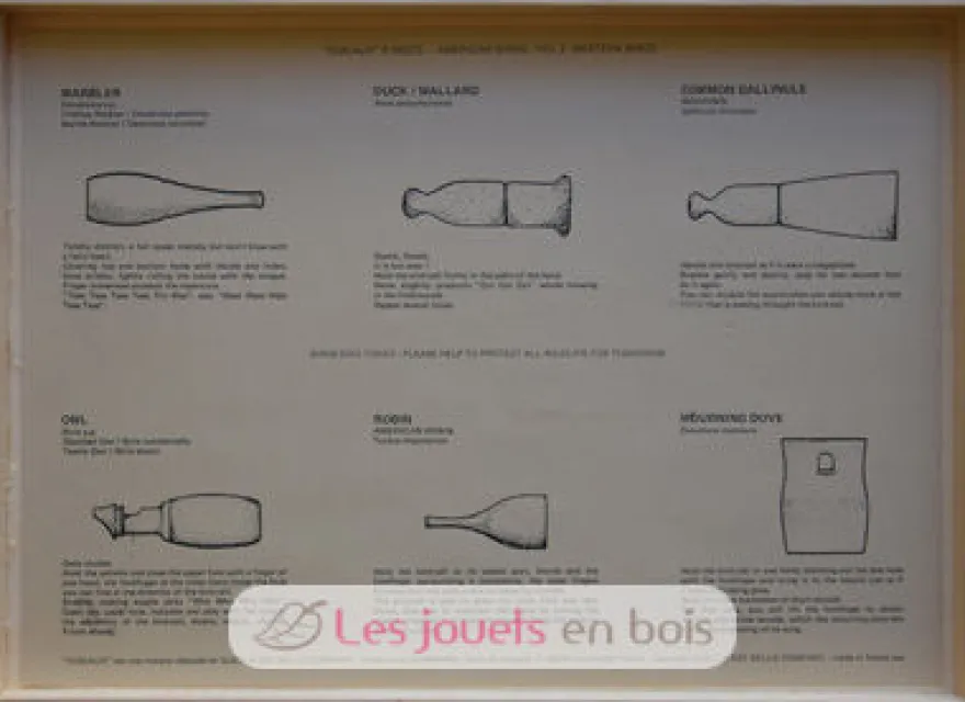 Coffret 6 appeaux - Oiseaux Ouest Americain - Quelle est Belle Company
