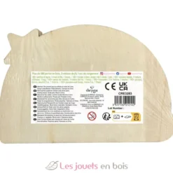 Coffret arc en ciel perles en bois - Dès 4 ans - Sycomore