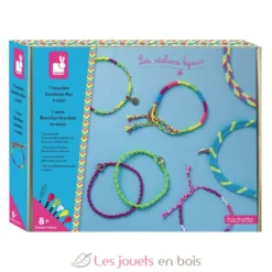 Coffret 7 Bracelets Brésiliens Fluo à créer - Janod