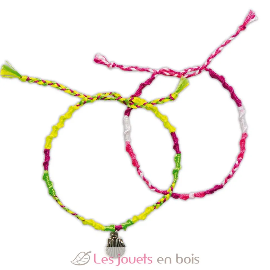 Coffret 7 Bracelets Brésiliens Fluo à créer - Janod