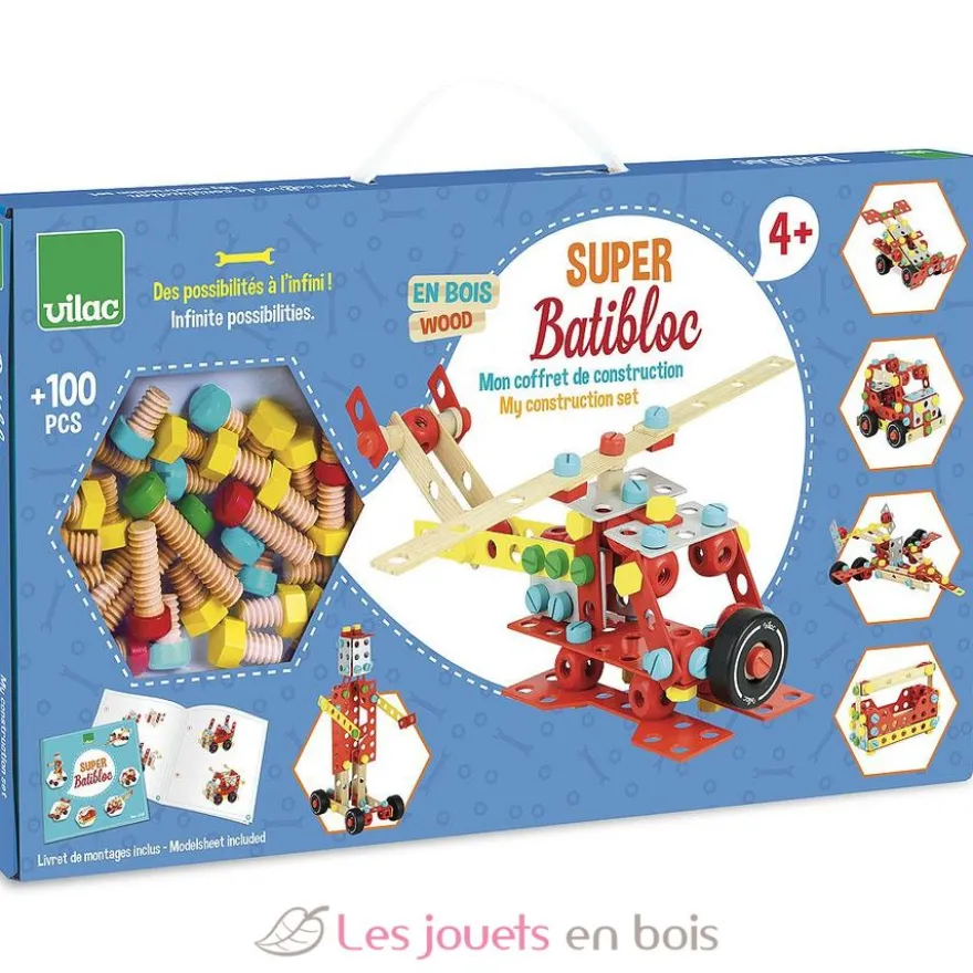 Coffret de construction Super Batibloc - Vilac