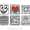 Coffret de 9 cubes Keith Haring - Vilac