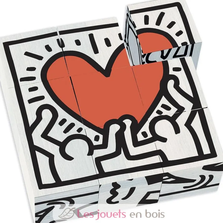Coffret de 9 cubes Keith Haring - Vilac