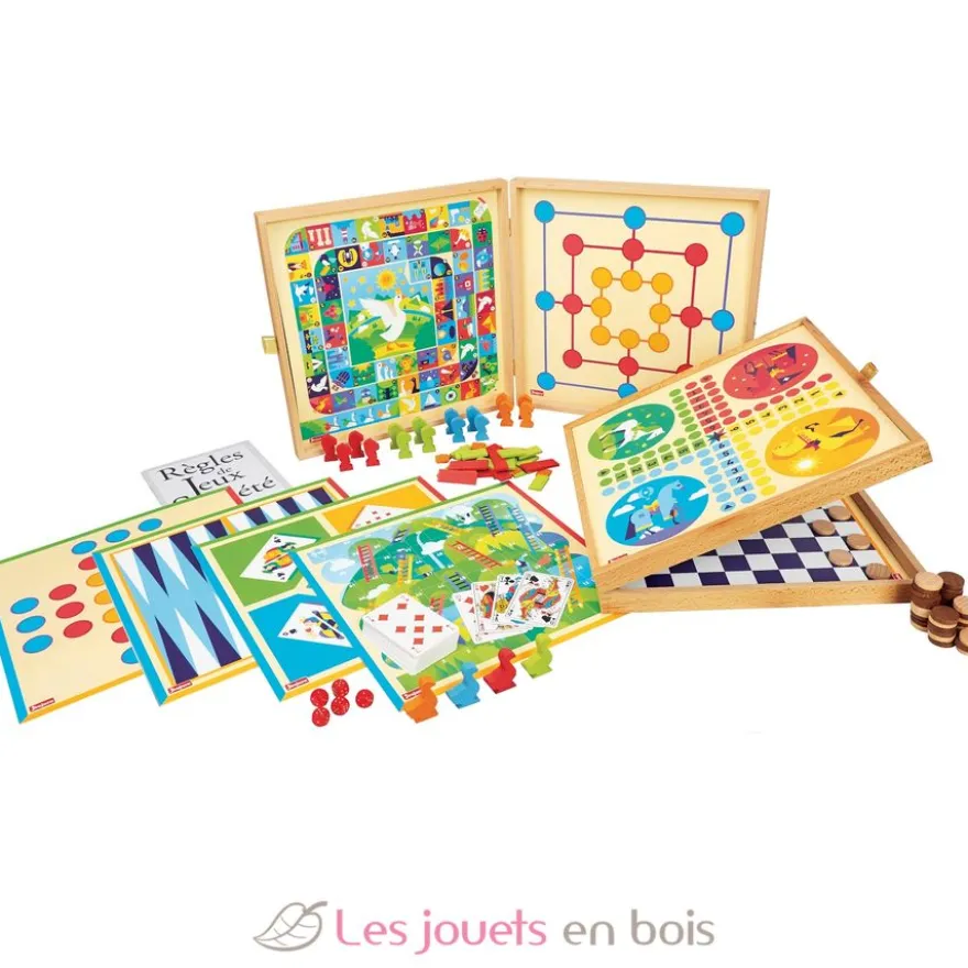 Coffret de jeux de société 150 règles - Jeujura