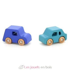 Coffret de 4 voitures en bois City - Vilac