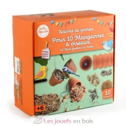 Coffret DIY - 10 mangeoires à oiseaux - Radis et Capucine