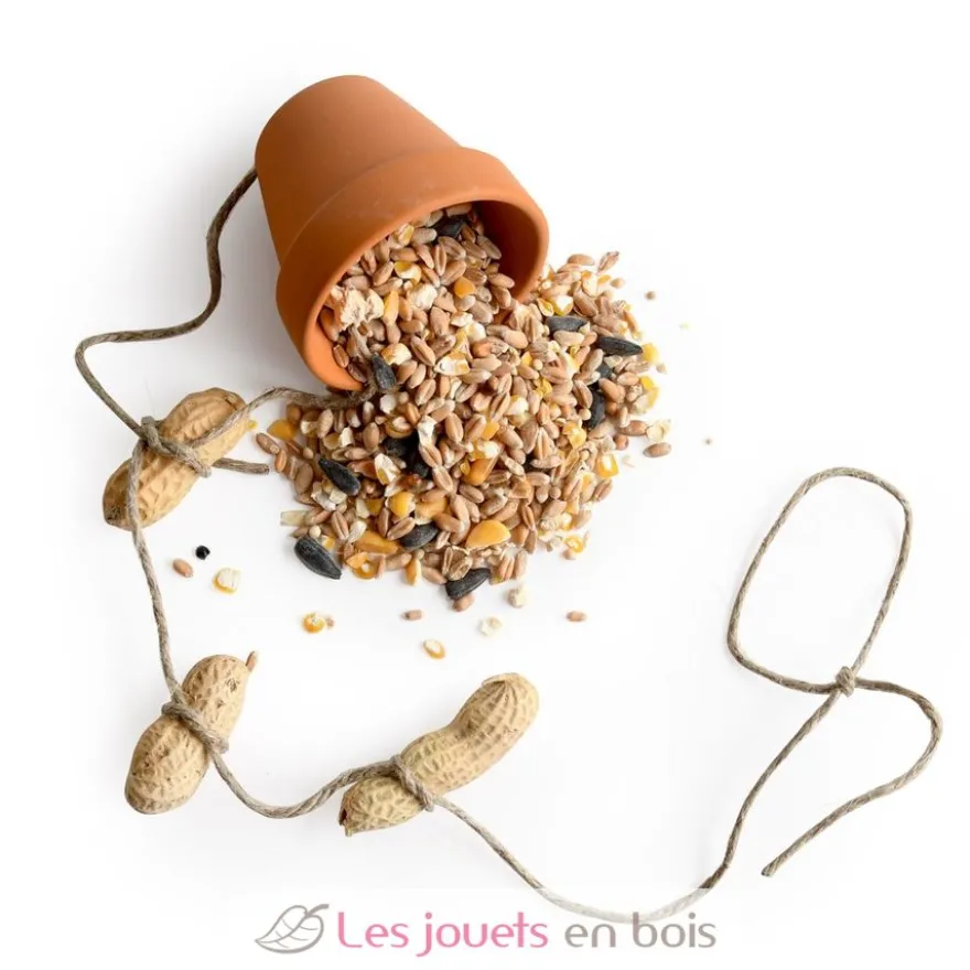 Coffret DIY - 10 mangeoires à oiseaux - Radis et Capucine