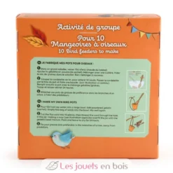 Coffret DIY - 10 mangeoires à oiseaux - Radis et Capucine