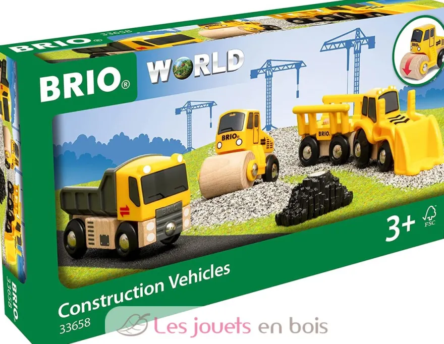 Coffret 3 engins de chantier - Brio