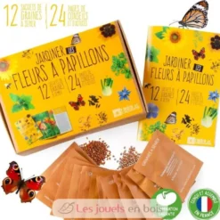 Coffret graines de Fleurs à Papillons - Radis et Capucine
