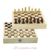 Coffret jeu de dames et d'échecs - Jeujura