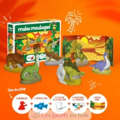 Coffret Le Monde des Dinosaures - Mako Créations