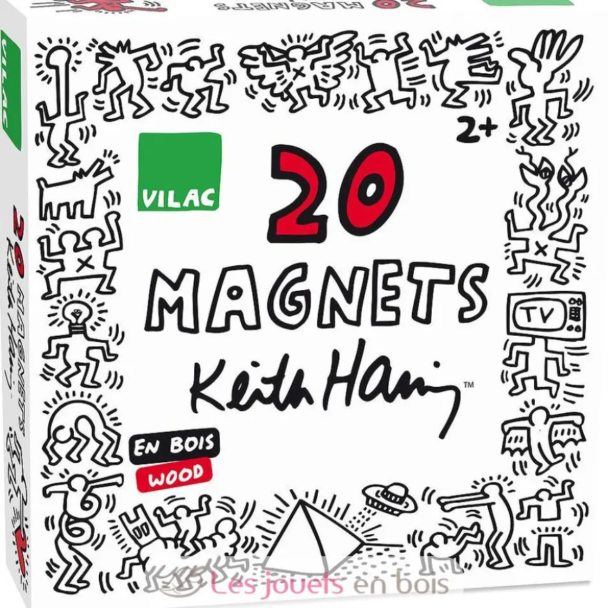 Coffret 20 magnets Keith Haring - Vilac