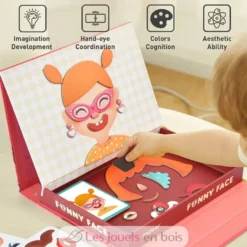 Coffret magnétique Funny Face 56 pcs - Mideer