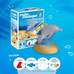 Coffret moulage Dauphin et son bébé - mako moulages