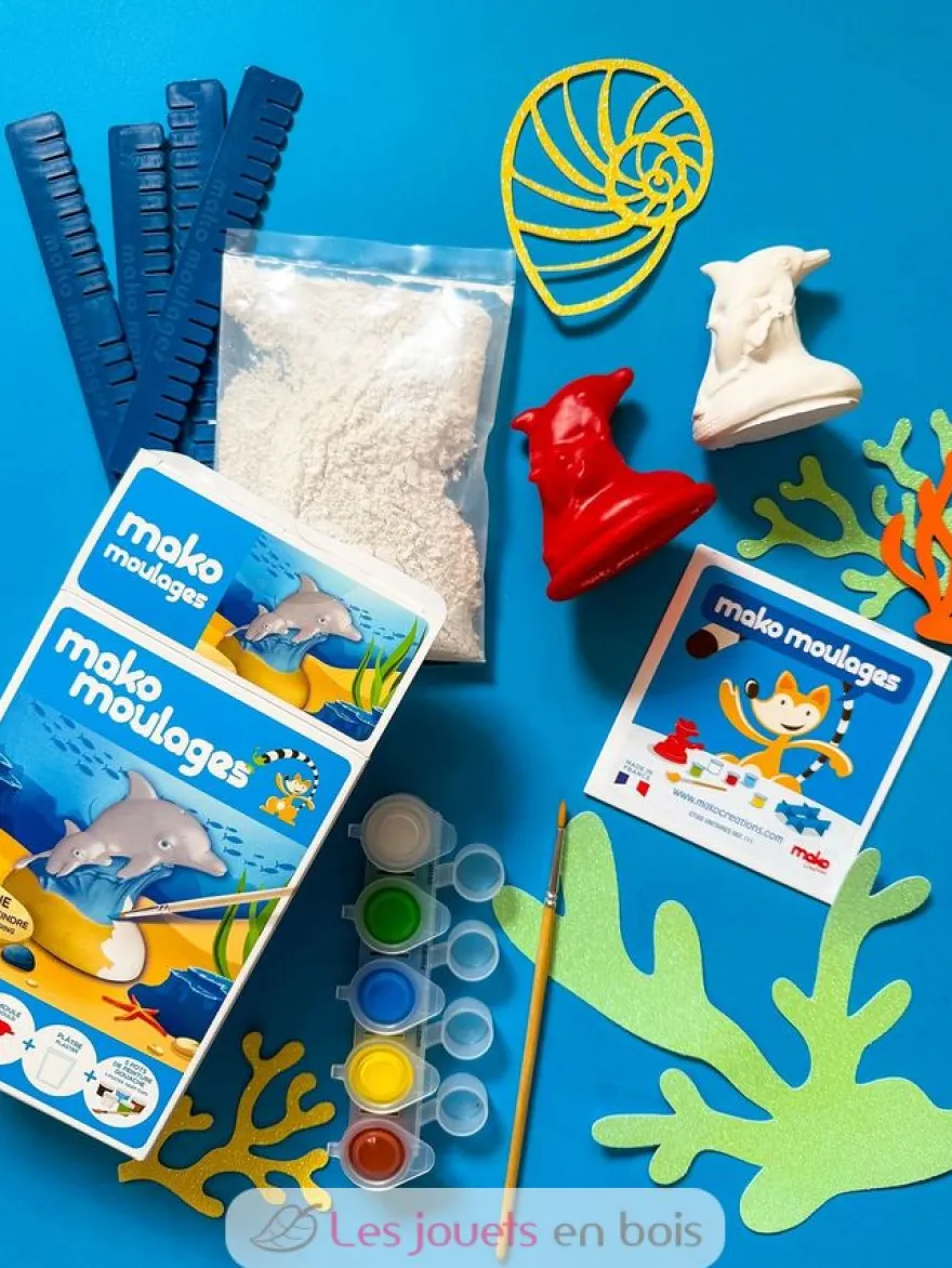Coffret moulage Dauphin et son bébé - mako moulages