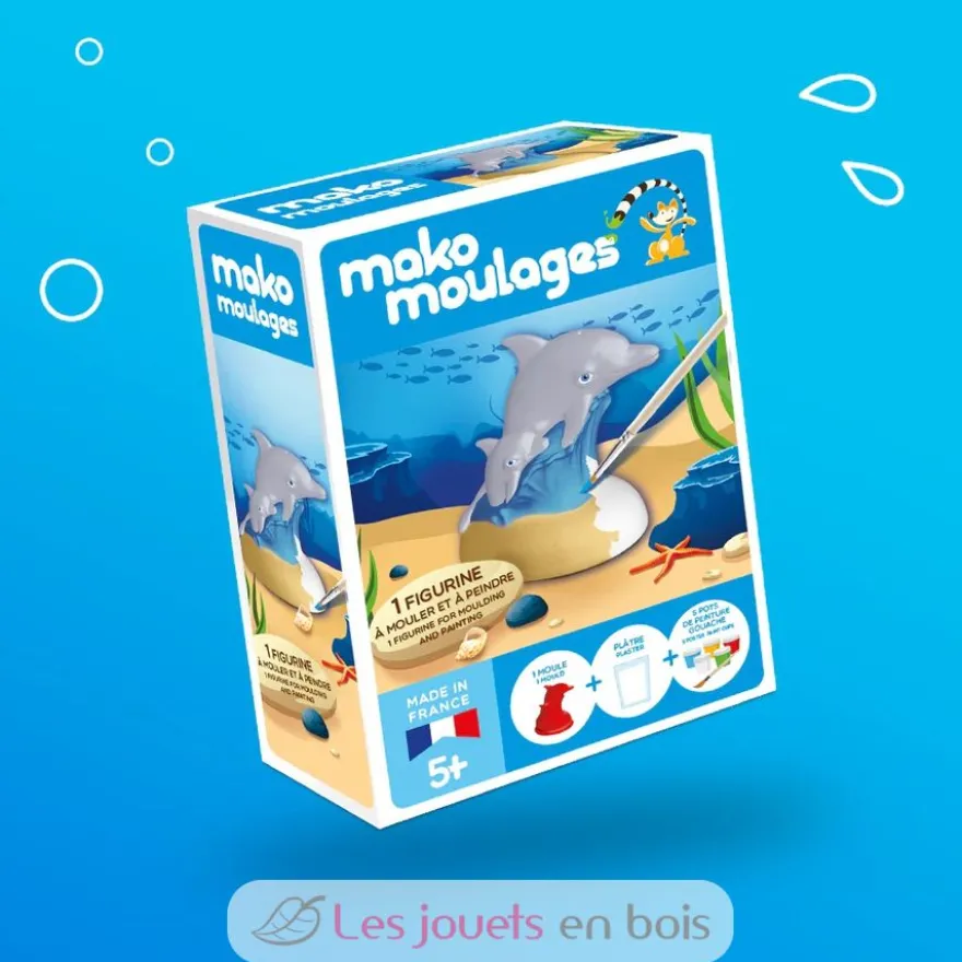 Coffret moulage Dauphin et son bébé - mako moulages