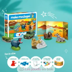Coffret moulage Destination Savane - Mako Créations