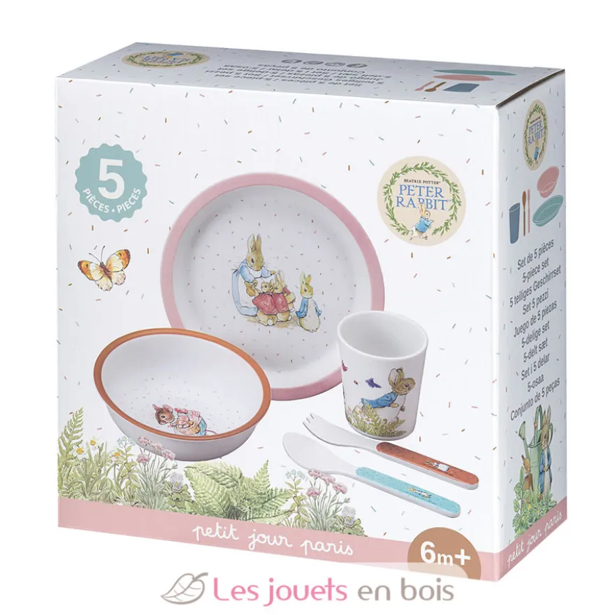 Coffret 5 pièces Pierre Lapin rose - Petit Jour