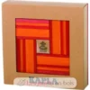 Coffret 40 planchettes rouges et orange avec livre d'art - Kapla