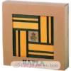 Coffret 40 planchettes vert et jaune avec livre - Kapla
