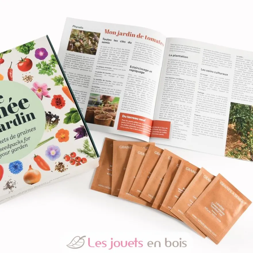 Coffret 40 sachets de graines à semer - Radis et Capucine