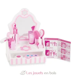 Coiffeuse en bois avec accessoires - Melissa & Doug