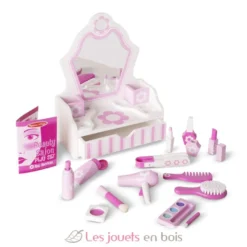 Coiffeuse en bois avec accessoires - Melissa & Doug