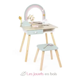 Coiffeuse en bois et accessoires Licorne - Janod