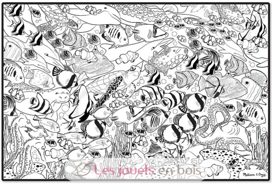 Colorier la Vie Marine Tropicale - Melissa & Doug