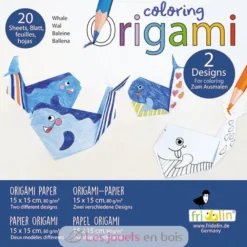 Coloring Origami - Baleine - Fridolin