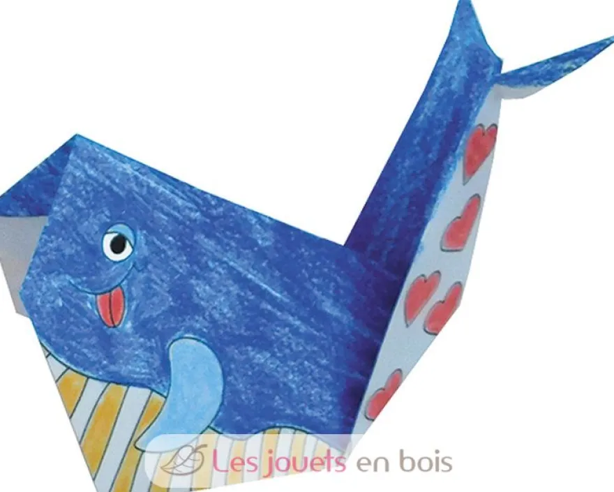 Coloring Origami - Baleine - Fridolin