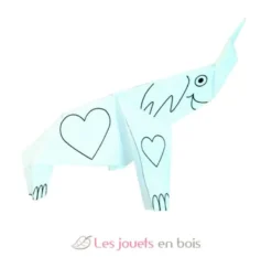 Coloring Origami - Eléphant - Fridolin