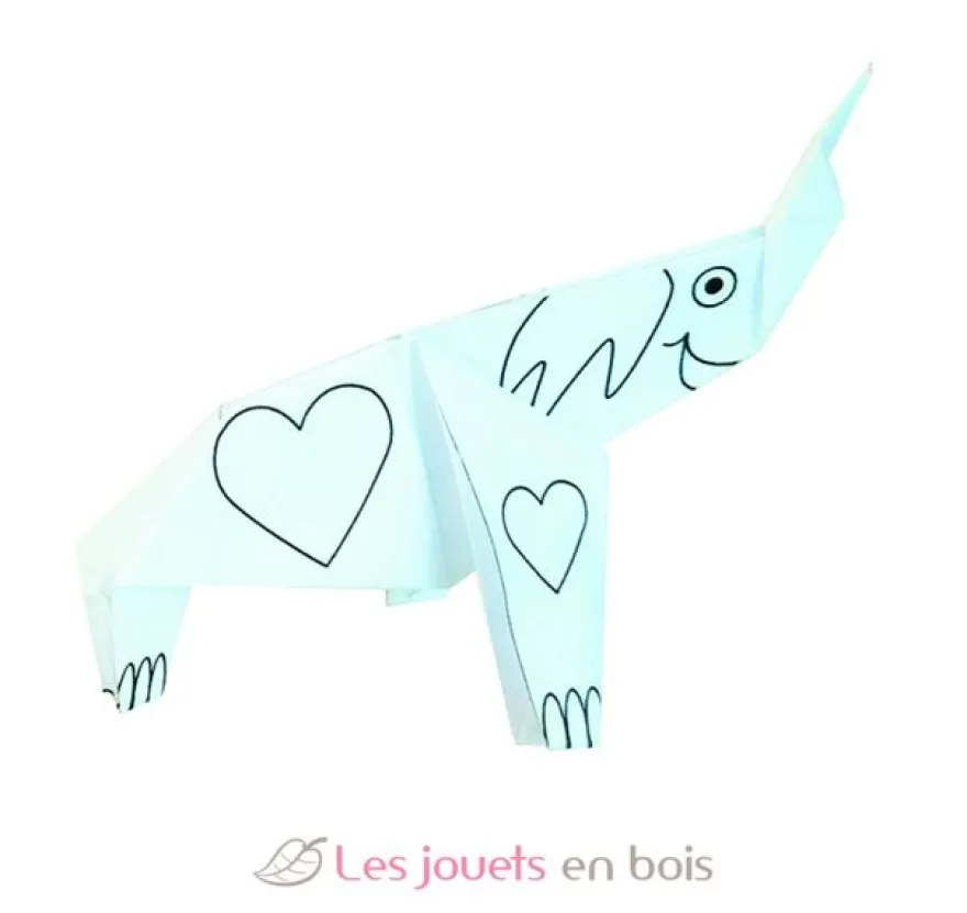 Coloring Origami - Eléphant - Fridolin