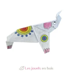 Coloring Origami - Eléphant - Fridolin