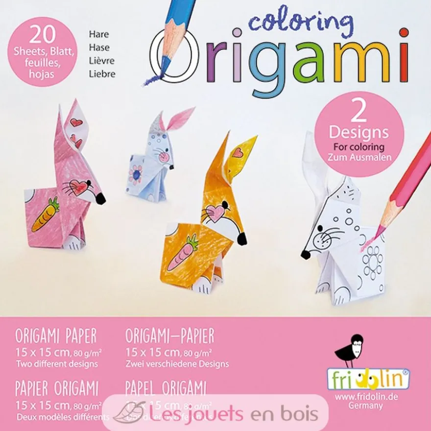 Coloring Origami - Lièvre - Fridolin