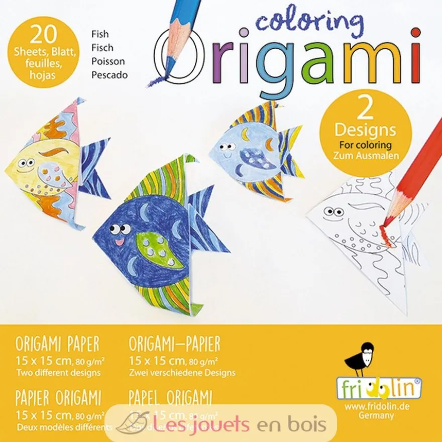 Coloring Origami - Poisson - Fridolin