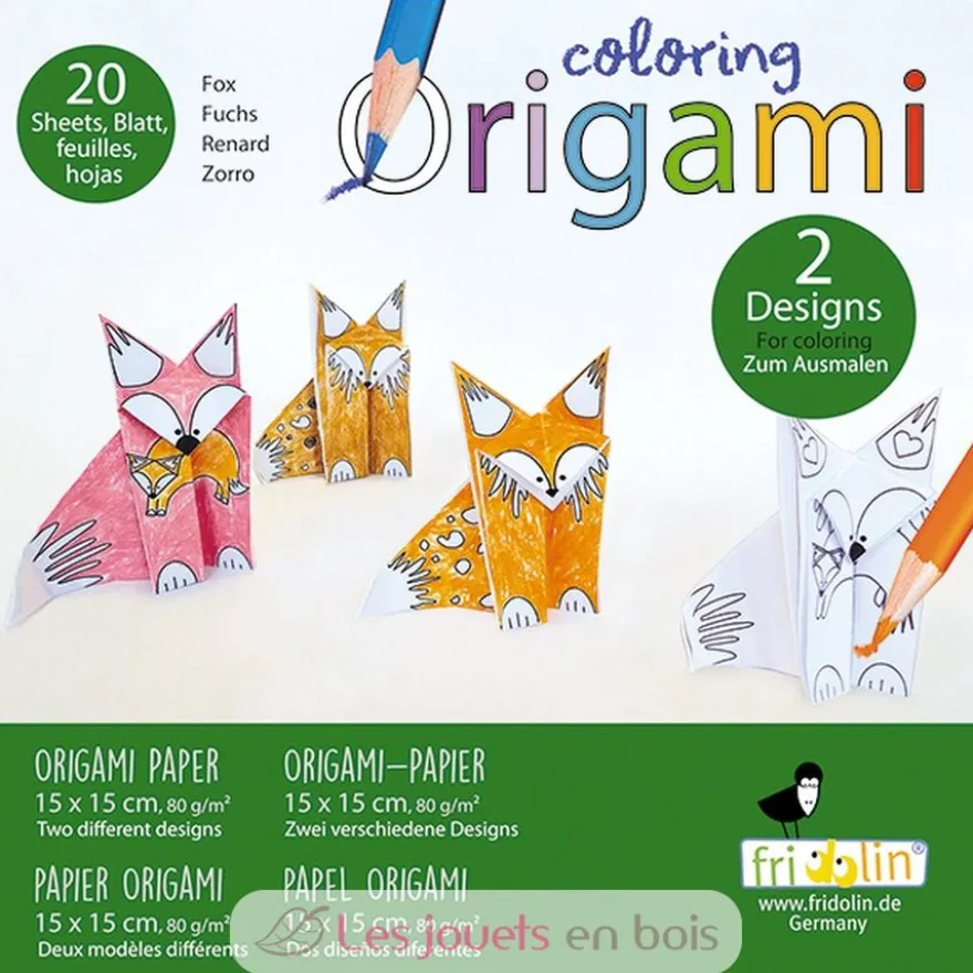 Coloring Origami - Renard - Fridolin
