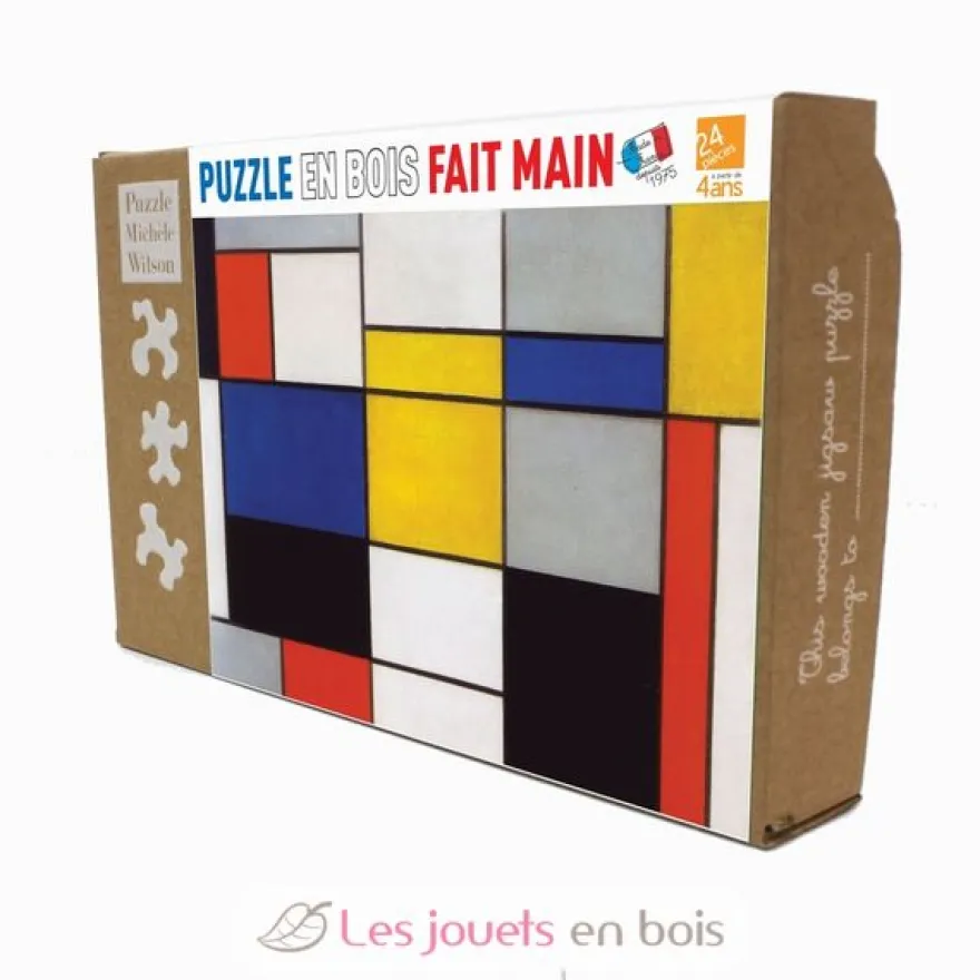 Composition 123 de Mondrian - Puzzle Michèle Wilson