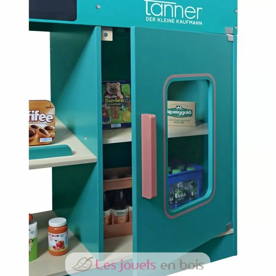 Comptoir de supermarché en bois avec système de caisse - Tanner