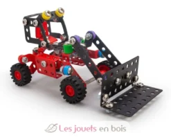 Constructor Kramy - Chargeuse sur pneus rouge et noir Alexander Toys