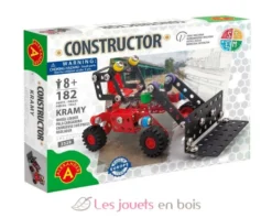 Constructor Kramy - Chargeuse sur pneus rouge et noir Alexander Toys