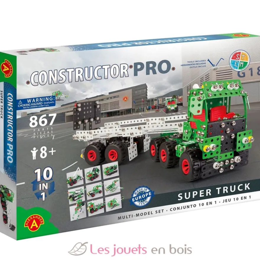 Constructor Pro - Camion Super Truck 10 en 1 - Alexander Toys