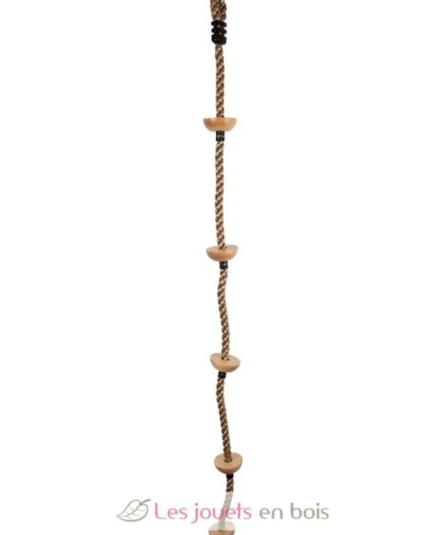 Corde à grimper avec marches en bois marron Small Foot Compagny