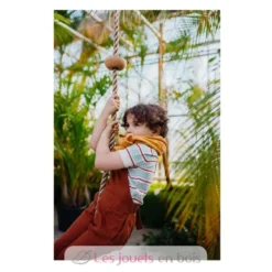 Corde à grimper avec marches en bois marron Small Foot Compagny