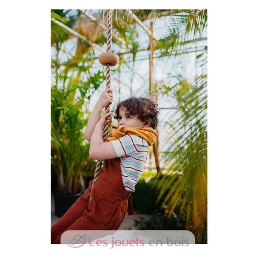 Corde à grimper avec marches en bois marron Small Foot Compagny