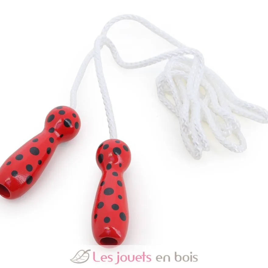 Corde à sauter coccinelle rouge - Vilac