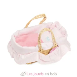 Couffin 28 cm garnissage rose - Petitcollin