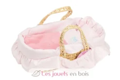Couffin 28 cm garnissage rose - Petitcollin